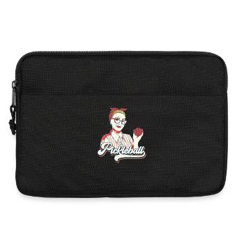 Joueur de Pickleball Boules de Pickleball Vintage - Sacoche pour ordinateur portable 13 pouces - noir - Devant