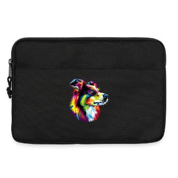 Australian Shepherd Bright Colors Pop Art Aussie - Laptop bag 13" - black - Front