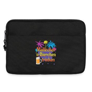 Malle Mallecker Bierchen Trinken Mallorca Bier - Laptoptasche 13" - Schwarz - Vorne