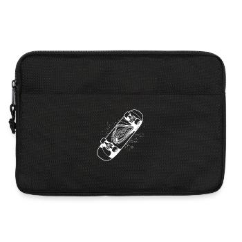 Skateboard Drawing - Laptop bag 13" - black - Front