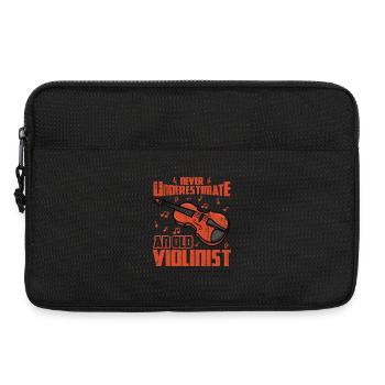 Never Underestimate An Old Violinist - Laptoptasche 13" - Schwarz - Vorne
