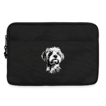 Maltais Petit Chien Maltais Amour Doux Maltais - Sacoche pour ordinateur portable 13 pouces - noir - Devant