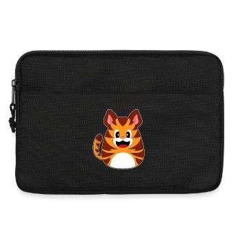 Tiger Ostern Osterei - Laptoptasche 13" - Schwarz - Vorne