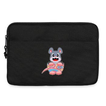 Mouse Easter Easter Egg - Laptop bag 13" - black - Front