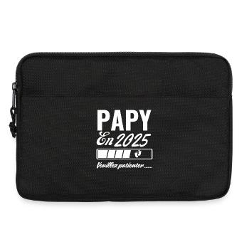 Opa im Jahr 2025, bitte warten - Laptoptasche 13" - Schwarz - Vorne