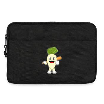 Radieschen Baseball Baseballschläger - Laptoptasche 13" - Schwarz - Vorne