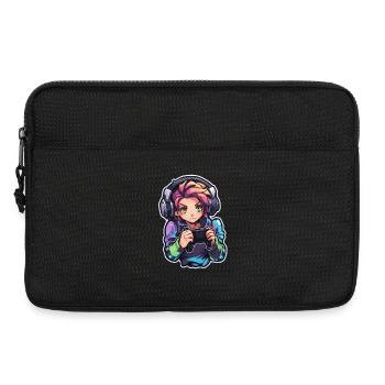 Gamer Anime Look - Laptop bag 13" - black - Front