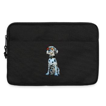 Amoureux des chiens dalmates J’adore les dalmatiens - Sacoche pour ordinateur portable 13 pouces - noir - Devant