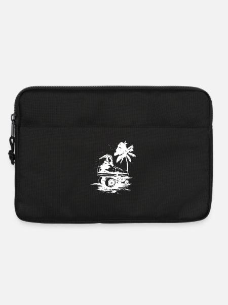 Rollschuhlaufen Zeichnung - Laptoptasche 13" - Schwarz