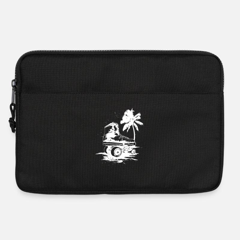 Rollschuhlaufen Zeichnung - Laptoptasche 13" - Schwarz
