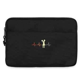 Ligne de cœur de pom-pom girl - Sacoche pour ordinateur portable 13 pouces - noir - Devant