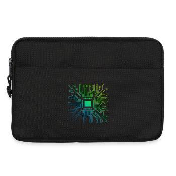 Colorful Computer Circuit Board Tech Electronic - Laptop bag 13" - black - Front