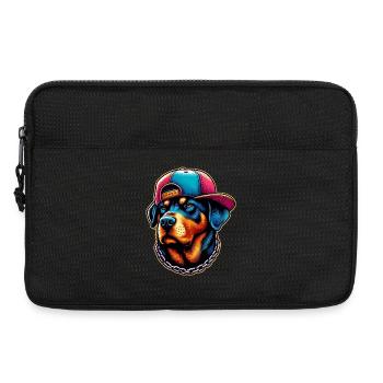 Hund - Laptoptasche 13" - Schwarz - Vorne
