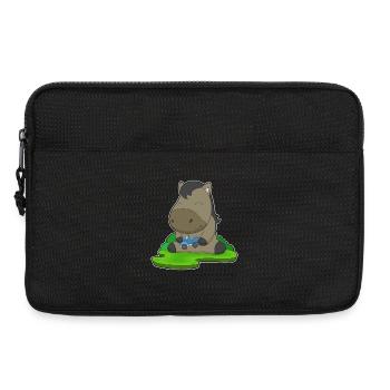 Horse Toy Car - Laptop bag 13" - black - Front