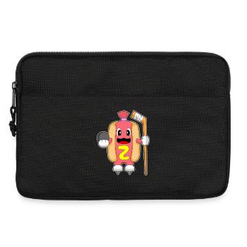 Hotdog Eishockey Eishockeyschläger - Laptoptasche 13" - Schwarz - Vorne