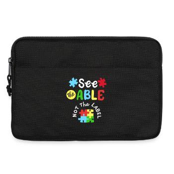 Autismus Bewusstsein SPED Lehrer - Laptoptasche 13" - Schwarz - Vorne
