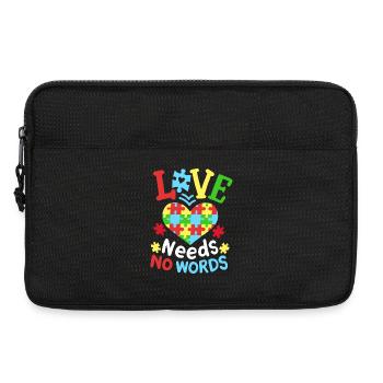 Unterstützung zur Aufklärung über Autismus - Laptoptasche 13" - Schwarz - Vorne