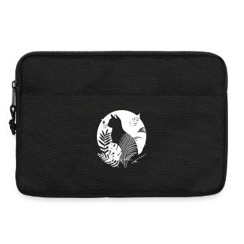 Illustration de chats - Sacoche pour ordinateur portable 13 pouces - noir - Devant