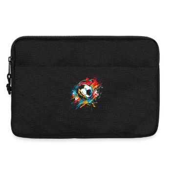Football Graffiti Street Art - Sacoche pour ordinateur portable 13 pouces - noir - Devant