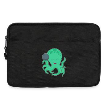 Krake Bowling Bowlingkugel - Laptoptasche 13" - Schwarz - Vorne
