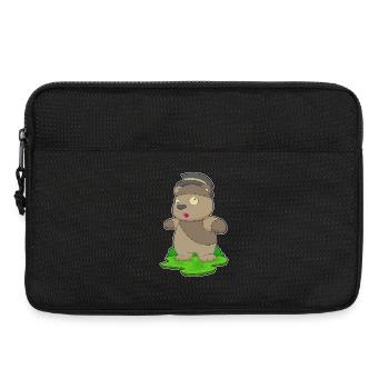 Bear Halloween Zombie - Laptop bag 13" - black - Front