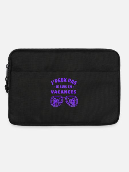 Ich kann nicht Ich bin im Urlaub - Laptoptasche 13" - Schwarz