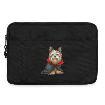 Yorkshire Terrier Halloween Vampire - Laptop bag 13" - black - Front