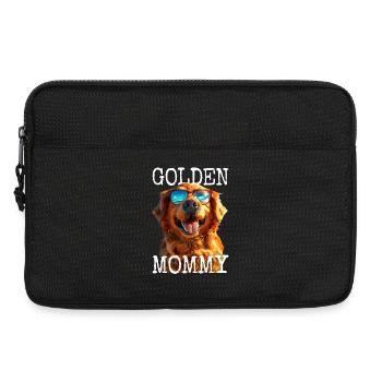 Golden Mommy Mom Fête des Mères Golden Retriever Mom - Sacoche pour ordinateur portable 13 pouces - noir - Devant