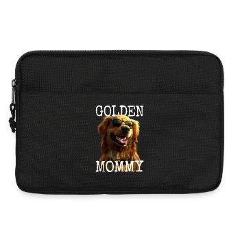 Maman dorée Maman Fête des mères Maman Golden Retriever - Sacoche pour ordinateur portable 13 pouces - noir - Devant