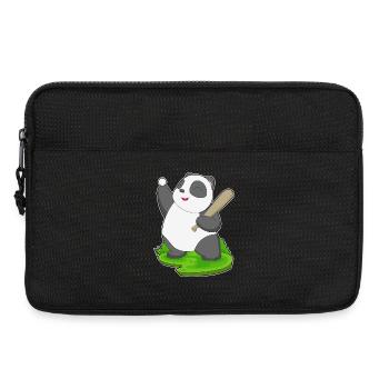 Panda Baseball Baseball Bat - Laptop bag 13" - black - Front