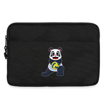 Panda Joueur de volley-ball Volley-ball - Sacoche pour ordinateur portable 13 pouces - noir - Devant