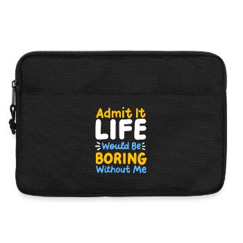 lustiger Spruch Sarkasmus - Laptoptasche 13" - Schwarz - Vorne