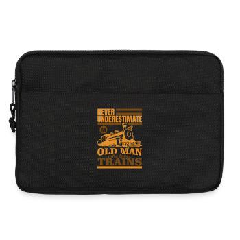 Railroad Grandpa - Laptop bag 13" - black - Front