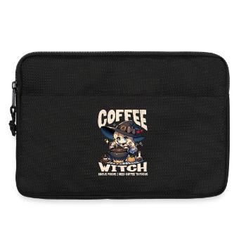 Kaffee Hexe macht Zaubertrank süßes Kawaii Design - Laptoptasche 13" - Schwarz - Vorne