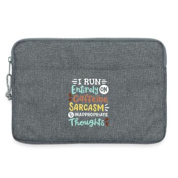 Sarkasmus lustig sarkastisch - Laptoptasche 13" - Grau meliert - Vorne