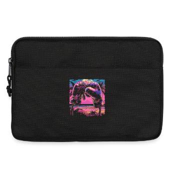 Gants de boxe Retrowave - Sacoche pour ordinateur portable 13 pouces - noir - Devant