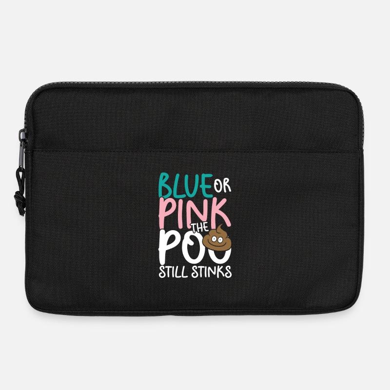 Blue or pink the poo still stinks - Laptoptasche 13" - Schwarz
