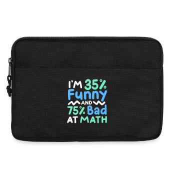 lustiger Mathe-Sarkasmus - Laptoptasche 13" - Schwarz - Vorne