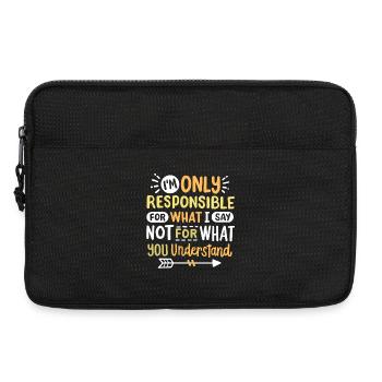 Sarkasmus sarkastischer Humor - Laptoptasche 13" - Schwarz - Vorne