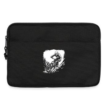 Mountainbiking Skizze - Laptoptasche 13" - Schwarz - Vorne