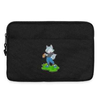 Sports de football américain Wolf - Sacoche pour ordinateur portable 13 pouces - noir - Devant