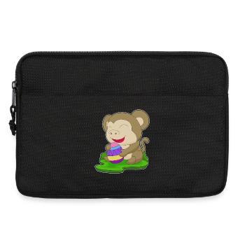 Monkey Easter Easter Egg - Laptop bag 13" - black - Front