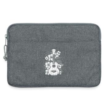 Ukulele Comic Look - Laptoptasche 13" - Grau meliert - Vorne