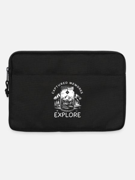 Captured Memories - Natur Berglandschaft im Glas - Laptoptasche 13" - Schwarz