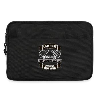 Kinésithérapeute Drôle Dicton Cadeau - Sacoche pour ordinateur portable 13 pouces - noir - Devant