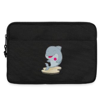 Dolphin lollipop - Laptop bag 13" - black - Front