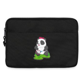 Panda Tennis Racket - Laptop bag 13" - black - Front