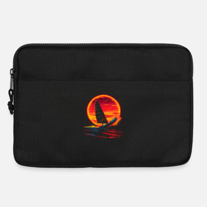 Vintage Windsurfen - Laptoptasche 13" - Schwarz