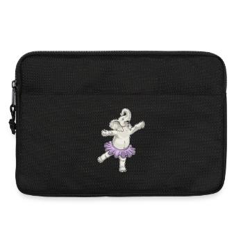 Elephant Ballerina Ballet Dance - Laptop bag 13" - black - Front