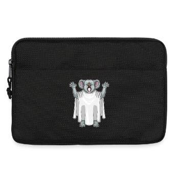 Koala Halloween fantôme - Sacoche pour ordinateur portable 13 pouces - noir - Devant